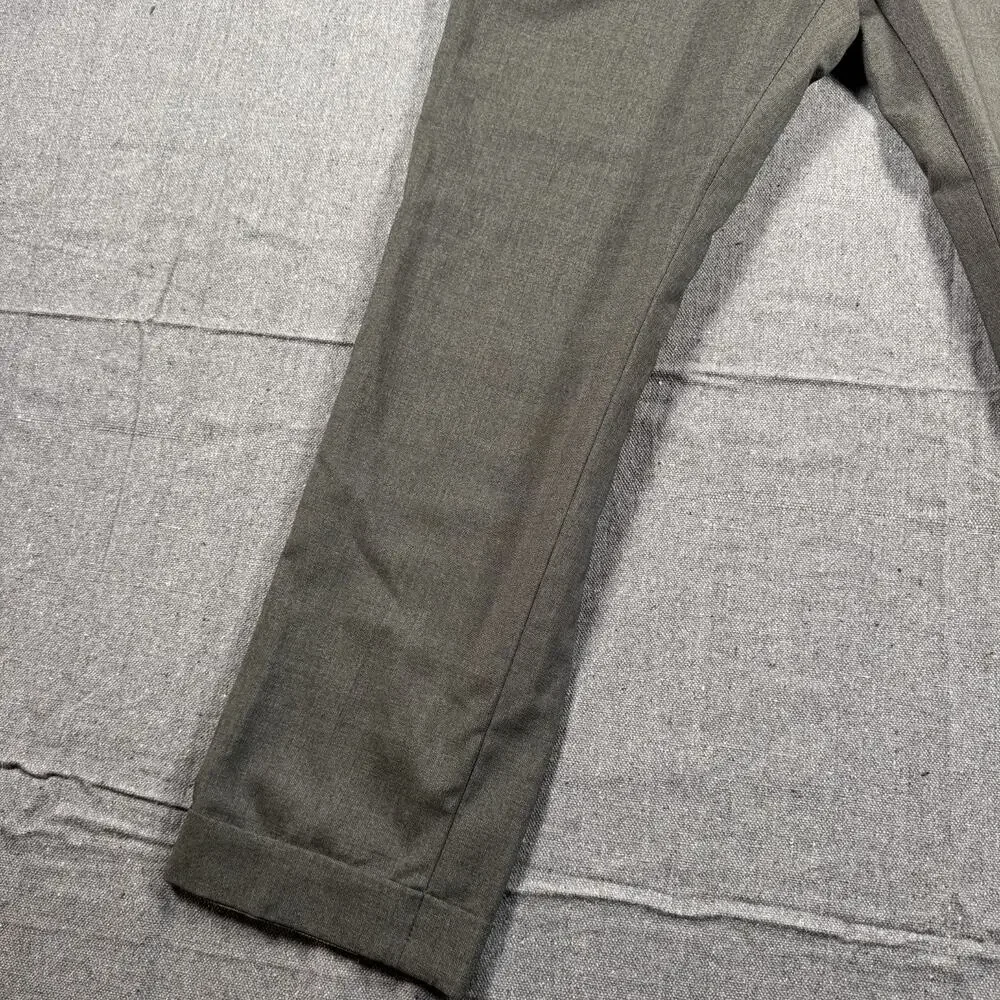 Suitsupply Brescia Mens Pure Wool Dress Pants Dark Green 38 Regular 38x27